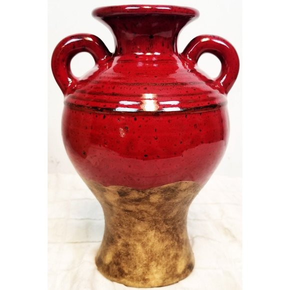 Southern Living Home Olive Jar Trio Red Vase Brown Greek Italian Mediterranean - Picture 8 of 12